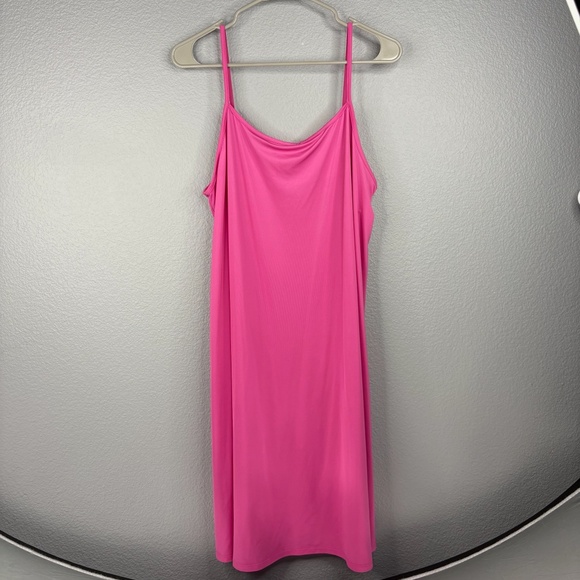 Bright Pink Slip Dress - Picture 1 of 6